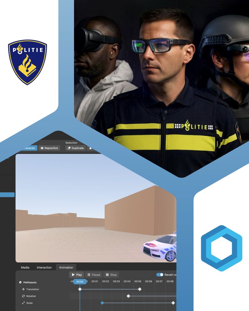 beeld met Scenebrook XR voor politie